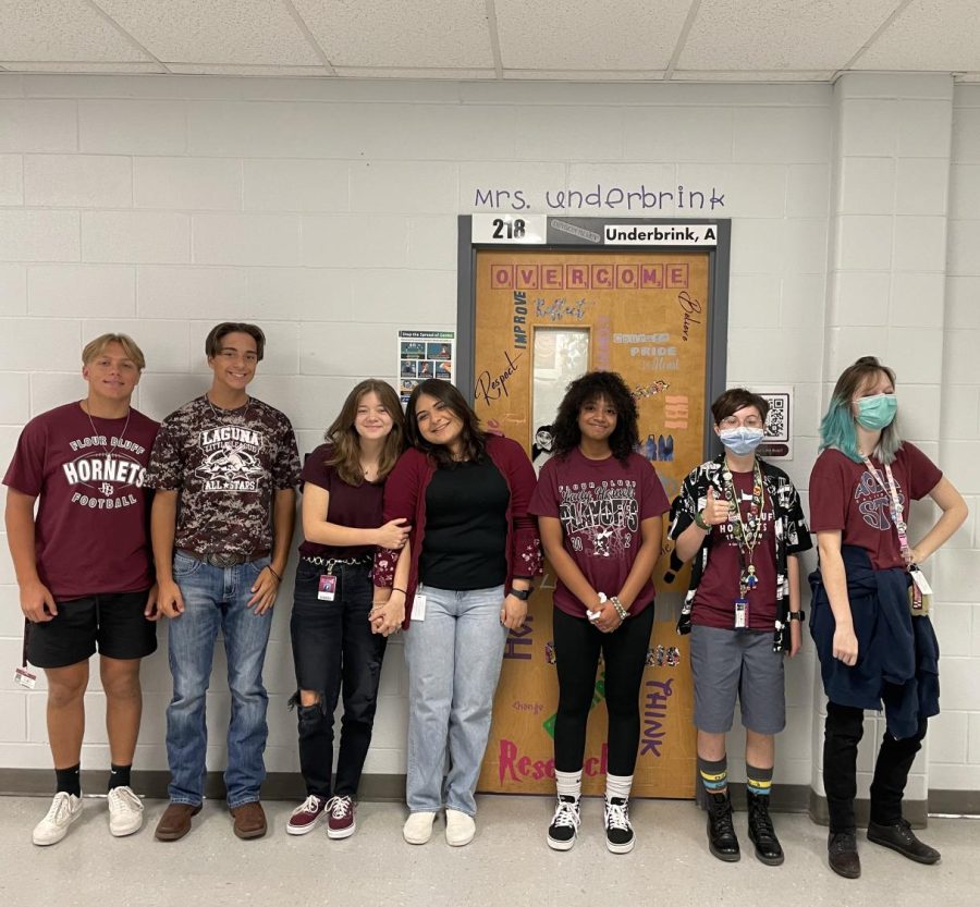 Students in Mrs. Underbrink’s class wore maroon to show their support for Uvalde CISD. 

